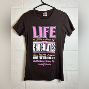 Bubba Gump Shrimp Co Mall Of America Forrest Gump Casual Box of Chocolates Tee